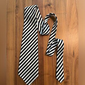 VINTAGE Dandy Kings Road Chelsea Diagonal Stripes Wide Kipper Tie Mod 60 s 70 s